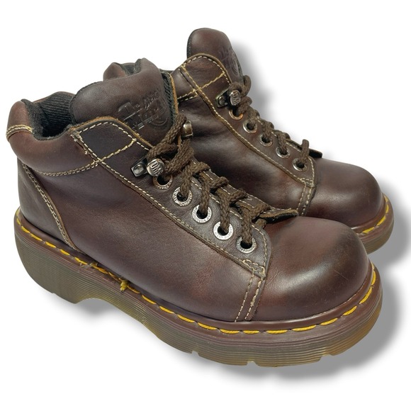 Dr. Martens Shoes - Vintage Dr Martens Booties Womens Size Tag 5 (US-7?), Brown Made in England 8542